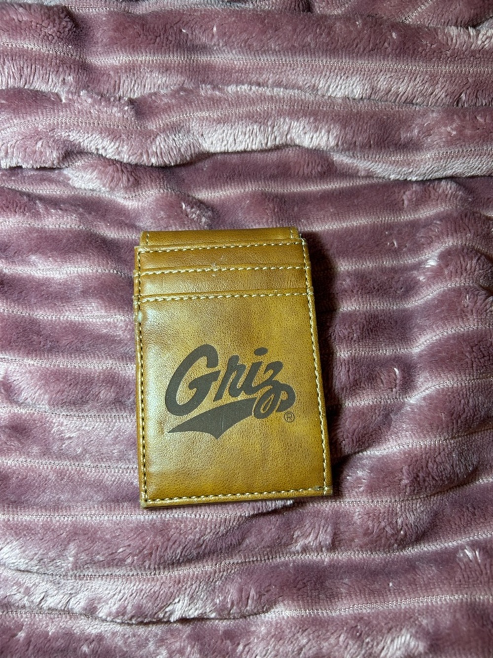 Griz Brown Leather Card Holder